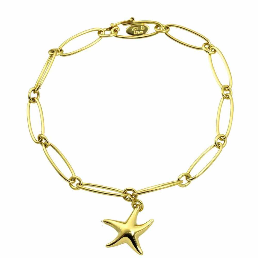 Tiffany & Co. Starfish Bracelet, 17.5cm, 18K YG Yellow Gold 750.